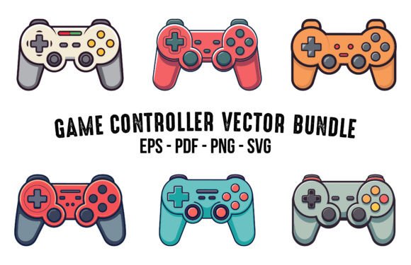 Download Gamepad Console Illustration Clipart Set - Premium Resources